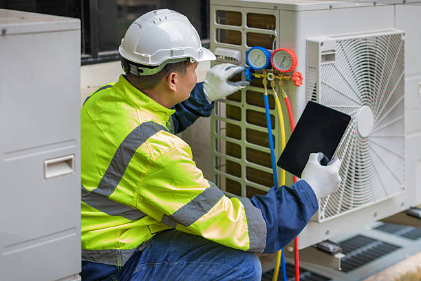 Professional Emergency Hvac Repair technician working in Tower City, PA
